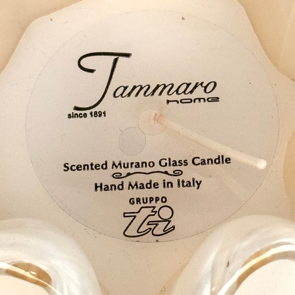 New and Beautiful Tammaro Home Scented Murano Glass Candle - Handmade in Italy. - Picture 2 of 2